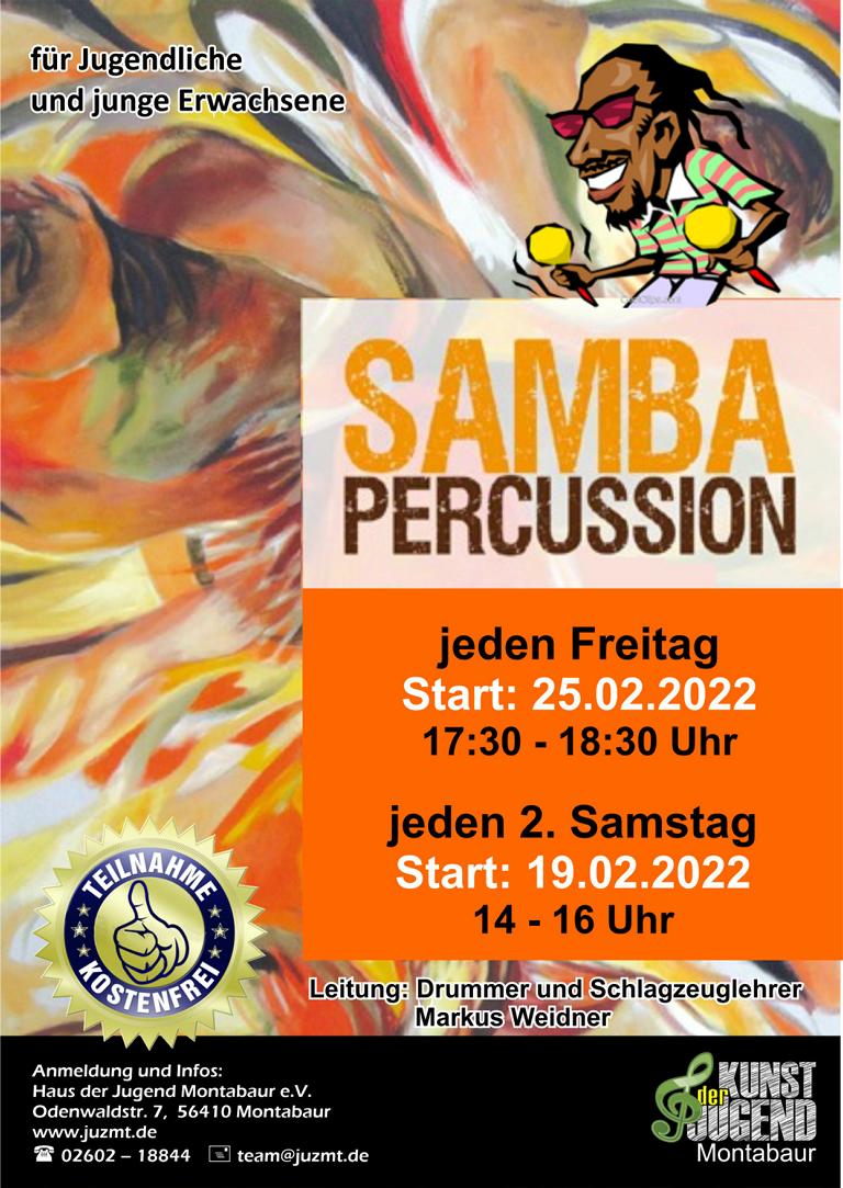 Samba Percussion ab Februar 2022